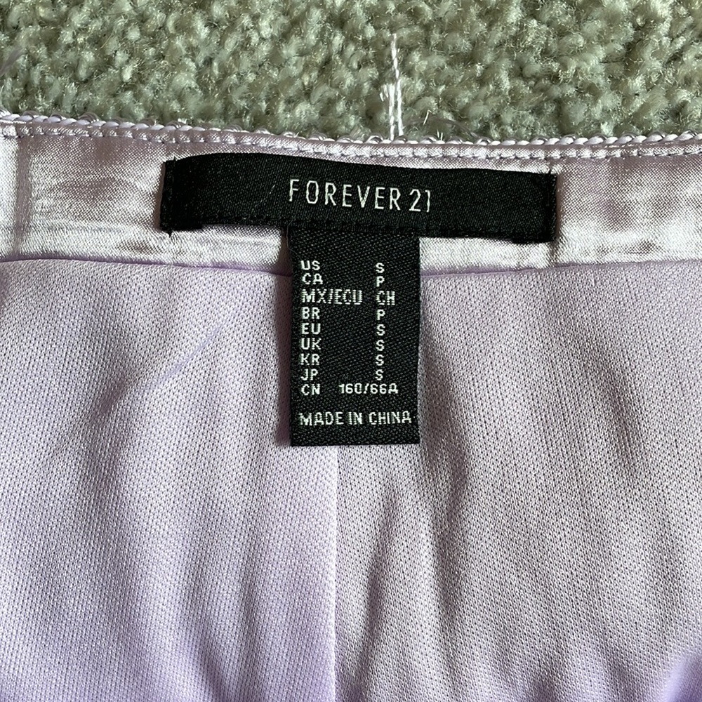 Purple Fringe Mini Skirt - Picture 6 of 8